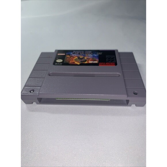 Vintage SNES Super Nintendo - POPULOUS - CIB Video Game Cartridge Only - Picture 9 of 10